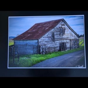 13X19” signed inkjet print Healdsburg Barn